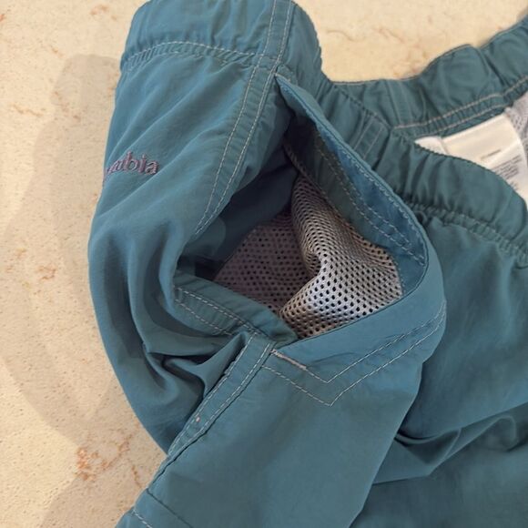 Columbia teal swim trunks with belt SZ large - Picture 7 of 8